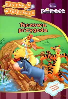 Kubus Puchatek Tęczowa Przygoda Czytanka Wyklejanka [KSIĄŻKA]