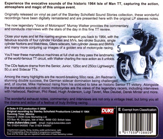 Isle of Man TT 1964 [DVD]