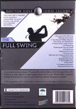 John Jacobs: Doctor Golf - The Full Swing [DVD]