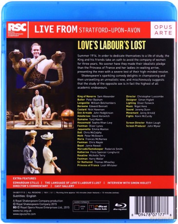 Royal Shakespeare Company: Love's Labour's Lost [Blu-Ray]