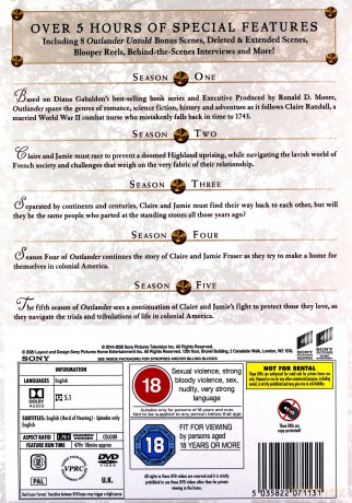 Outlander: Season 1-5 [25DVD]