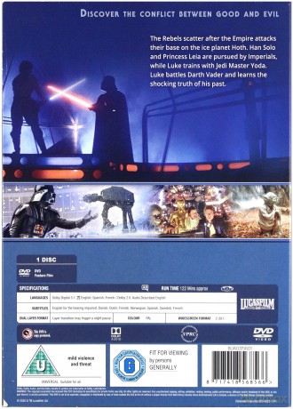 Star Wars: Episode V - The Empire Strikes Back (Gwiezdne wojny: Część V - Imperium kontratakuje) [DVD]