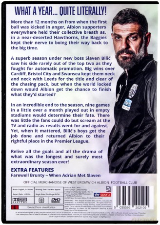 The Baggies Are Back - West Bromwich Albion Season Review 2019/20 [DVD]