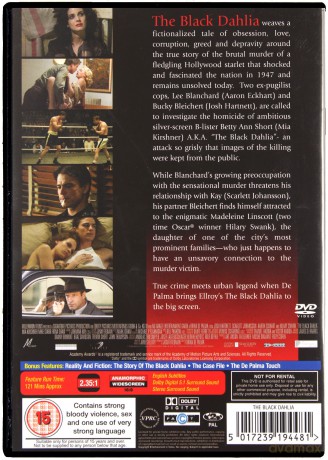 The Black Dahlia (Czarna dalia) [DVD]