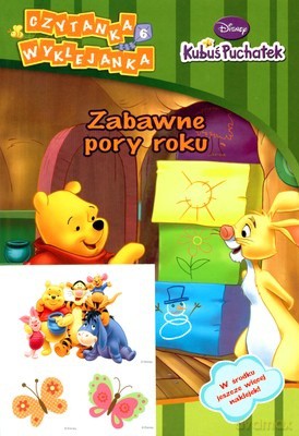 Kubuś Puchatek Czytanka Wyklejanka 6 Zabawne Pory Roku [KSIĄŻKA]