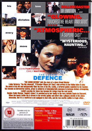 The Luzhin Defence (Obrona Łużyna) [DVD]