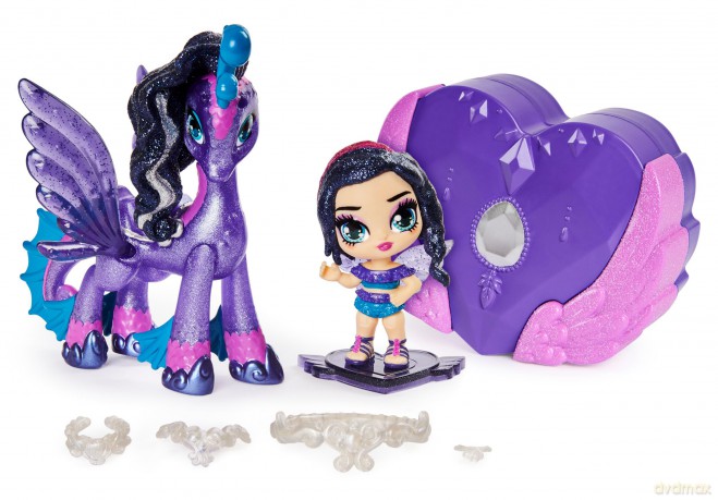 Hatchimals Pixies Riders- Laleczka i Zwierzątko - Fiolet (6058551)