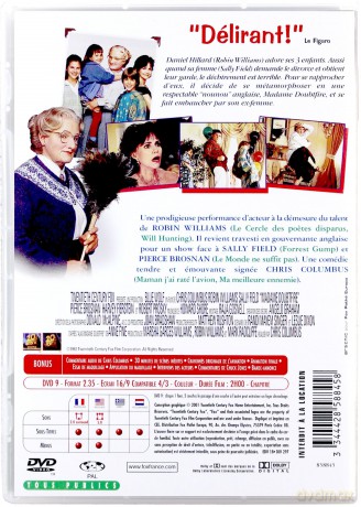 Mrs. Doubtfire (Pani Doubtfire) [DVD]