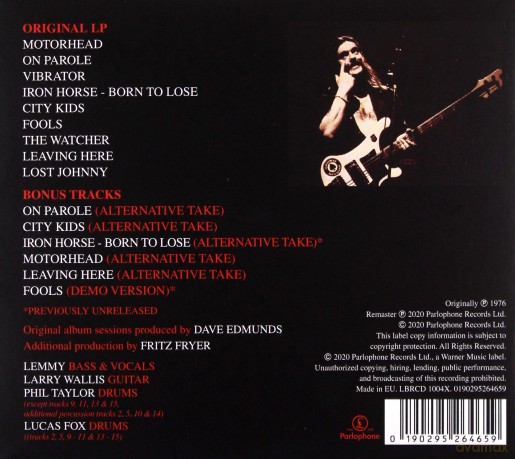 Motorhead: On Parole [CD]