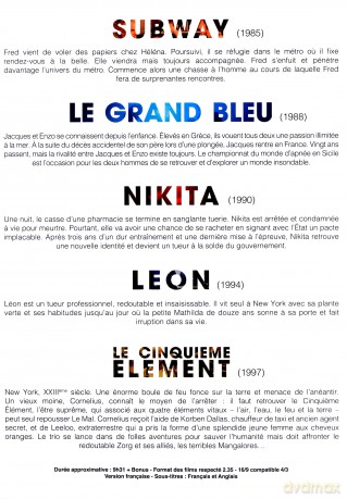 Luc Besson: Subway / The Big Blue / Nikita / Leon: The Professional / The Fifth Element [BOX] [5DVD]