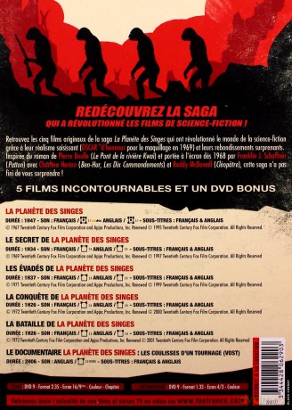 Planet of the Apes Collection (Planeta Małp) [BOX] [6DVD]