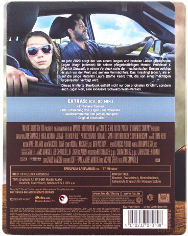 Logan: Wolverine (steelbook) [Blu-Ray]