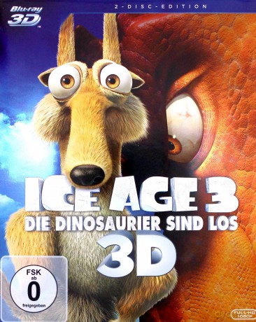 Ice Age: Dawn of the Dinosaurs (Epoka lodowcowa 3: Era dinozaurów) [Blu-Ray 3D]+[Blu-Ray]