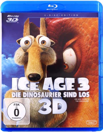 Ice Age: Dawn of the Dinosaurs (Epoka lodowcowa 3: Era dinozaurów) [Blu-Ray 3D]+[Blu-Ray]