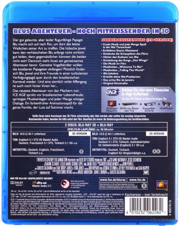 Rio [Blu-Ray 3D]+[Blu-Ray]