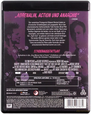 Fight Club (Podziemny krąg) [Blu-Ray]