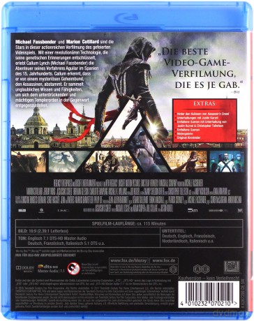 Assassin's Creed [Blu-Ray]