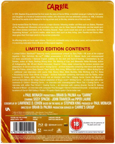 Carrie (steelbook) [Blu-Ray]