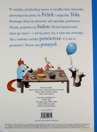 Felek i Tola i balon Henia - Sylvia VandenHeede [KSIĄŻKA]