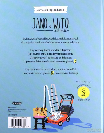 Jano i Wito uczą mówić. Różowy rower - Wiola Wołoszyn [KSIĄŻKA]