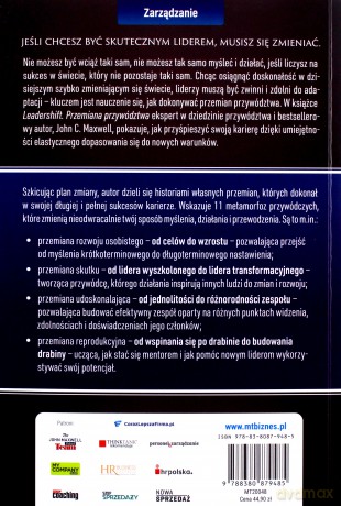 Leadershift. Przemiana przywództwa, czyli 11 kroków, które musi przejść każdy lider - C. Maxwell John [KSIĄŻKA]