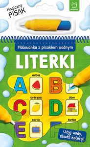 Malowanka z pisakiem wodnym. Literki [KSIĄŻKA]
