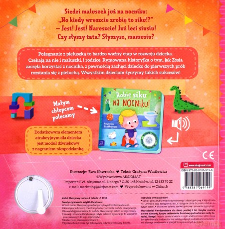 Robię siku na nocniku. Książeczka dla dziewczynki - Grażyna Wasilewicz [KSIĄŻKA]