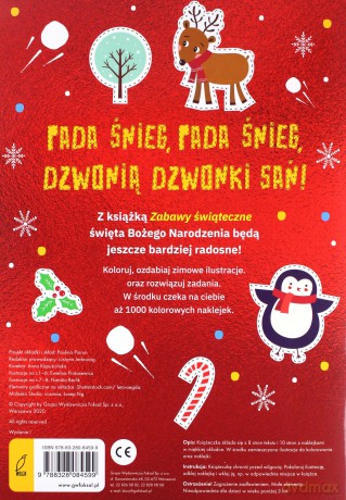 Zabawy świąteczne. Ponad 1000 naklejek [KSIĄŻKA]
