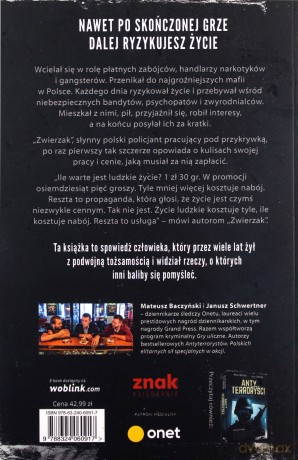 Zwierzak. Spowiedź policyjnego przykrywkowca - Baczyński Mateusz [KSIĄŻKA]