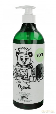 Naturalny Płyn do Mycia Naczyń, Ogórek, Yope, 750ml