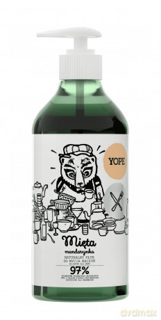 Naturalny Płyn do Mycia Naczyń, Mięta, Yope, 750ml