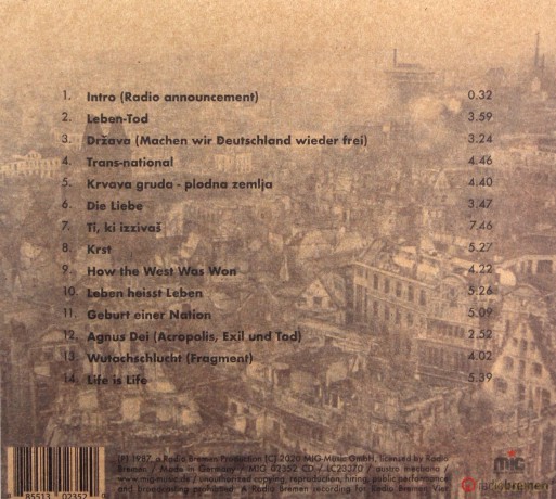 Laibach: Bremenmarsch Live At Schlachthof (digipack) [CD]