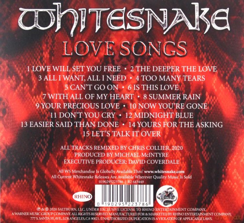 Whitesnake: Love Songs [CD]