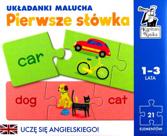 Angielski Pierwsze słówka Układanki malucha Kapitan Nauka [PUZZLE]