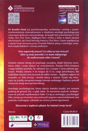 Astrologia kluczem do poprawy Twojego życia. Jak mądrze wykorzystać swój życiowy potencjał dzięki indywidualnemu układowi planet w horoskopie natalnym - Jennifer Freed [KSIĄŻKA]
