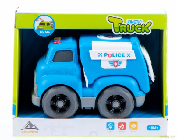 Auto policja cartoon
