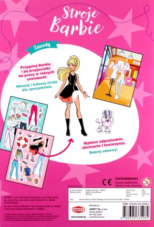 Barbie Stroje Barbie Zawody ROB-1102 [KSIĄŻKA]