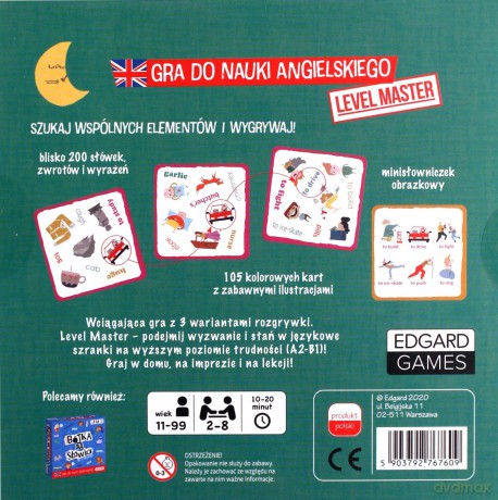 Bójka na słówka Level Master do nauki angielskiego Edgard Games [GRA]