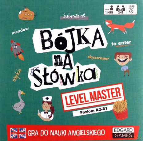 Bójka na słówka Level Master do nauki angielskiego Edgard Games [GRA]