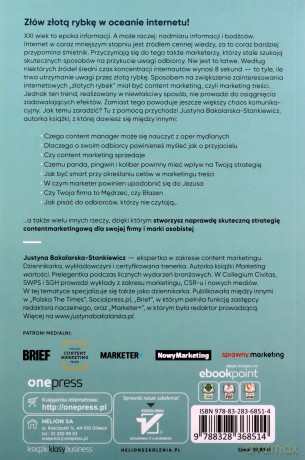 Content marketing. Od strategii do efektów - Justyna Bakalarska-Stankiewicz [KSIĄŻKA]