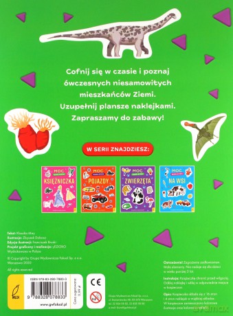 Dinozaury. Moc naklejek [KSIĄŻKA]