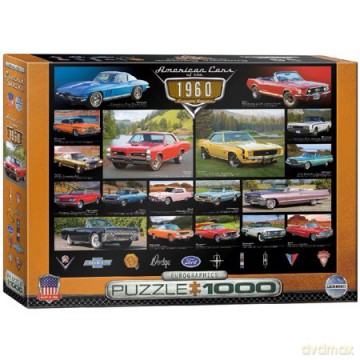 EUROGRAPHICS 1000 el. Amerykańskie samochody z lat 60 el. 6000-0677 [PUZZLE]