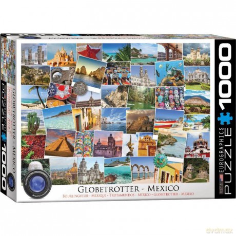 EUROGRAPHICS 1000 el. Pocztówki z Meksyku 6000-0767 [PUZZLE]