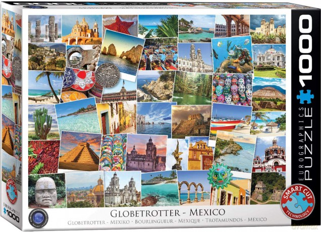 EUROGRAPHICS 1000 el. Pocztówki z Meksyku 6000-0767 [PUZZLE]