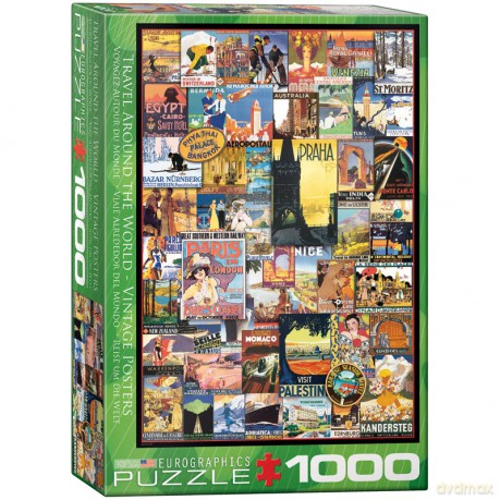 EUROGRAPHICS 1000 el. Podróż do okoła świata 6000-0755 [PUZZLE]
