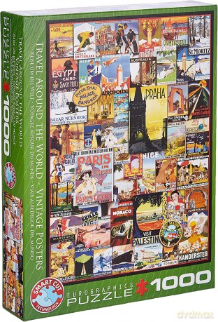 EUROGRAPHICS 1000 el. Podróż do okoła świata 6000-0755 [PUZZLE]