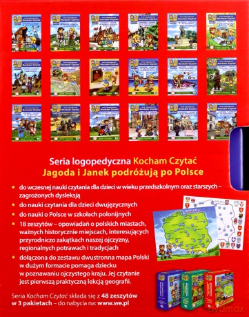 Kocham Czytać 31-48 komplet Jagoda i Janek podróżują po Polsce - Jagoda Cieszyńska [KSIĄŻKA]