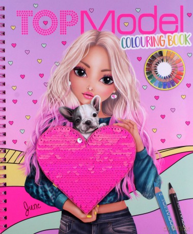 Kolorowanka z cekinami i naklejkami TOPModel 11146A