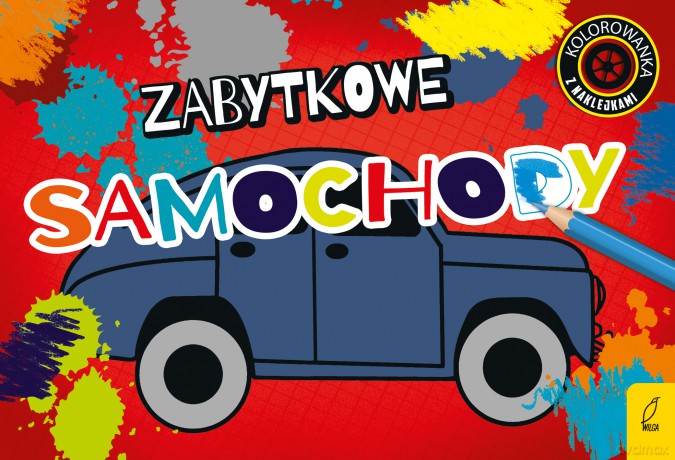 Kolorowanki z naklejkami. Zabytkowe samochody [KSIĄŻKA]