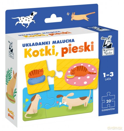 Kotki, pieski Układanki malucha Kapitan Nauka [PUZZLE]